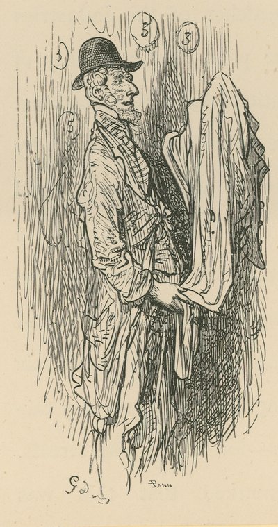 Een man met stof door Gustave Dore